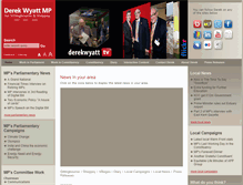 Tablet Screenshot of derekwyattexmp.co.uk